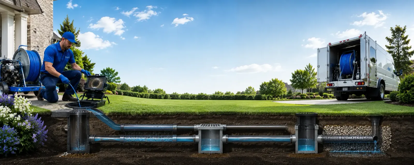 Outdoor drain cleaning information for Wounded Knee, SD